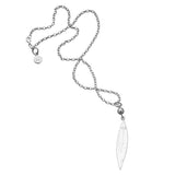 Karen Walker Leaf and Pearl Pendant 60cm