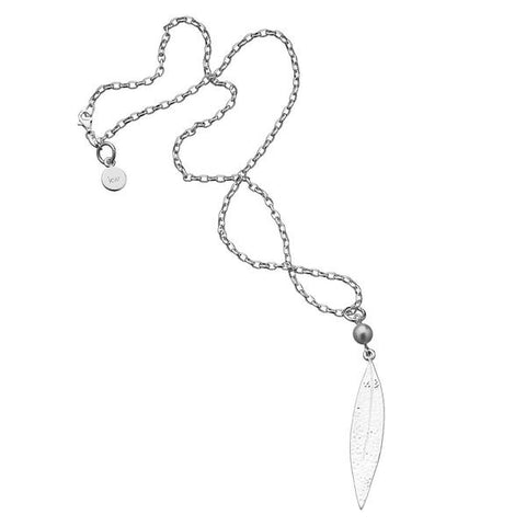 Karen Walker Leaf and Pearl Pendant 60cm
