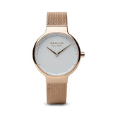 Bering - Max René Polished Rose Gold, Rose Gold Mesh 31mm