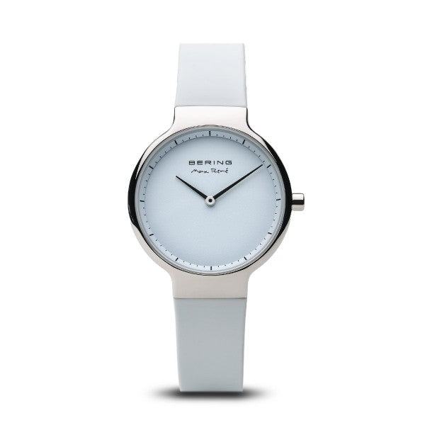 Bering - Max René Polished Silver, White 31mm