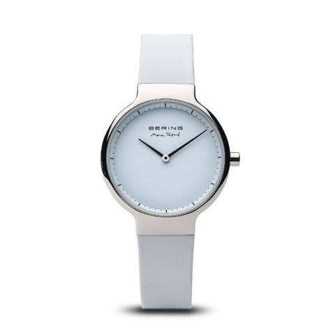 Bering - Max René Polished Silver, White 31mm