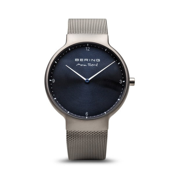 Bering - Max René / Brushed Grey | Silver Mesh (40mm) / 15540-077