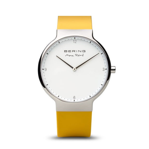 Bering - Max René  Polished Silver, Yellow 40mm