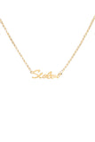 Stolen Girlfriends Club - Script Necklace Gold Plated