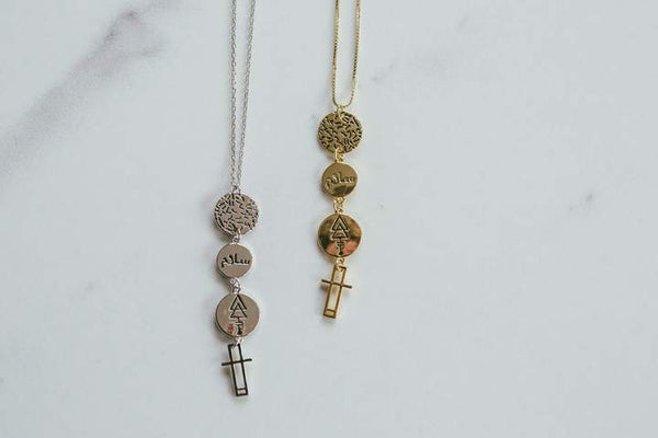 Lindi Kingi Peace Drop Necklace - Gold Plate