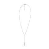 Skagen Agnethe Rose-Tone Mother-of-Pearl Lariat Necklace SKJ1038