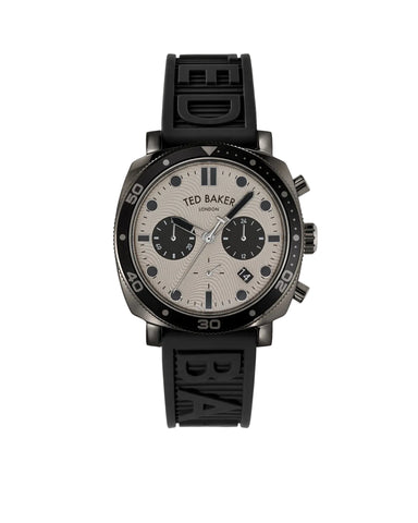 Ted Baker - Black Silicone Strap Watch