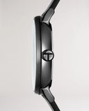 Ted Baker - Cment Black Leather Strap Watch