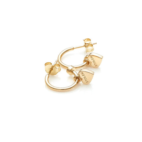 Stolen Girlfriends Club - Heart Anchor Earring - Gold Plated