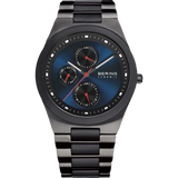 Bering - Gents Titanium Ceramic Bezel Blue Dial Watch