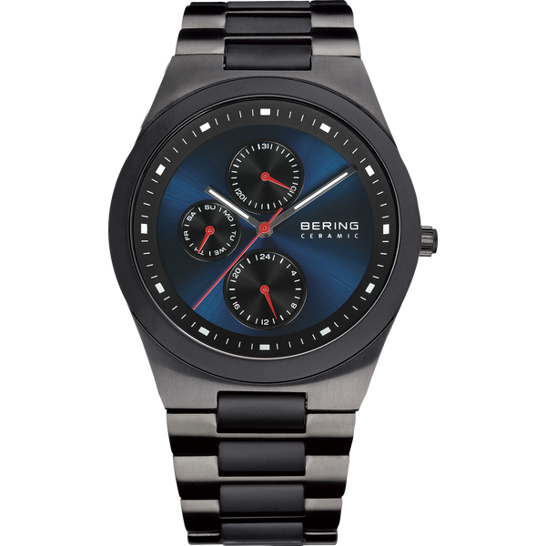 Bering - Gents Titanium Ceramic Bezel Blue Dial Watch