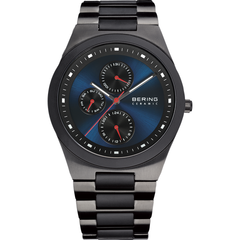 Bering - Gents Titanium Ceramic Bezel Blue Dial Watch