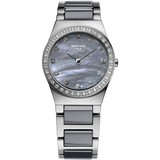 Bering - Ladies Grey Ceramic & Steel Watch