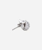 KARL LAGERFELD SILVER CHOUPETTE STUD EARRINGS