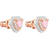 Swarovski Jewellery - One Stud Pierced Earrings, Multi-Coloured, Rose Gold Plating