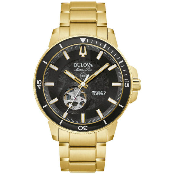 Bulova - Marine Star Stainless Steel Gold/Black