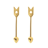 Boh Runga -Arrow Studs 9ct Gold