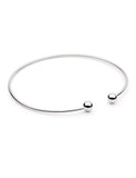 Kiss to the Night Silver Bangle