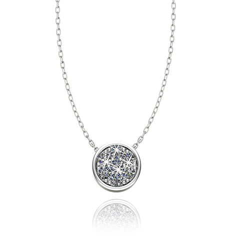 Love In A Jewel Chic Pendant - Silver with Swarovski Crystal