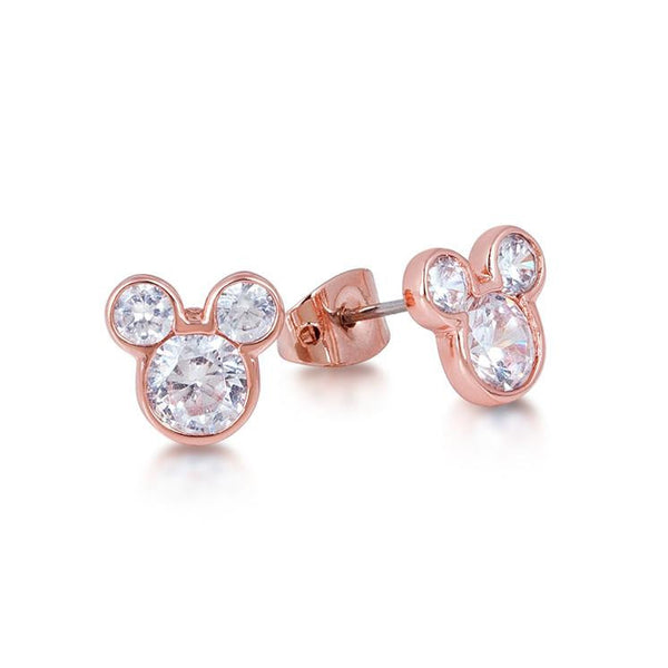 Couture Kingdom Crystal Mickey Mouse Head Stud Earrings