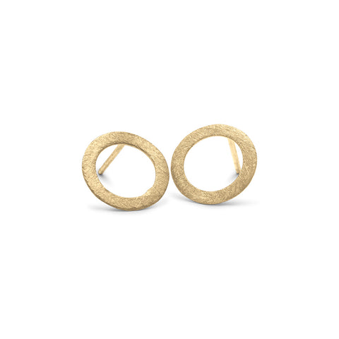Pernille Corydon - Circle Small Open Coin Stud Earrings