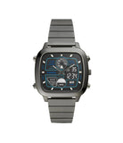 Fossil - Retro Analog-Digital Smoke Stainless Watch