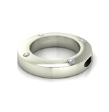 Love In A Jewel Circle Of Love Pendant - Silver with Diamonds