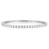 Georgini - Selena 3mm Silver Tennis Bracelet Cubic Zirconia Large