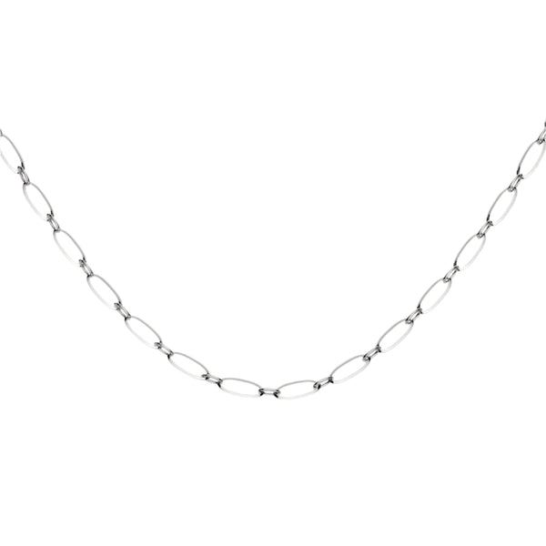 Rosefield Jewellery - Oval Necklace Silver