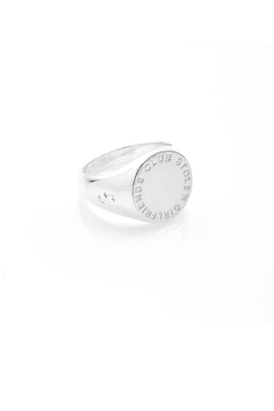 Stolen Girlfriends Club - Text Logo Sovereign Ring