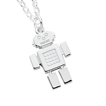 Karen Walker Robot Boy Pendant - Silver
