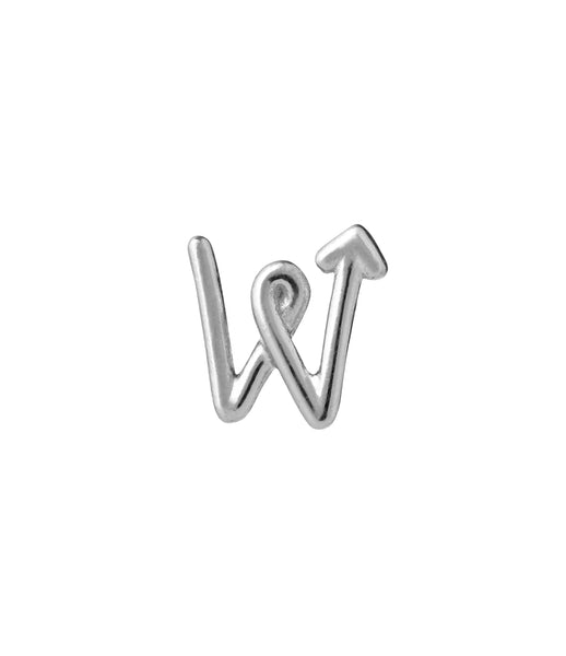 Karen Walker Single Initial Stud - W