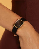 Rosefield Watch - Octagon Crystal Black & Gold