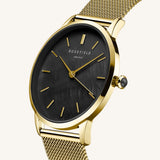Rosefield Watch - Black Peral Edit Gold Watch
