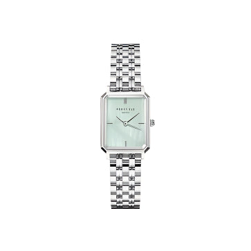 Rosefield Watch - Octagon Extra Small Mint Green Silver Watch