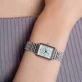 Rosefield Watch - Octagon Extra Small Mint Green Silver Watch