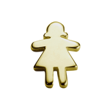 STOW Stowaway Girl (Daring) Charm - 9ct Yellow Gold