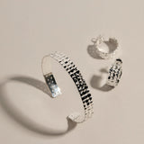 Najo - Weave Cuff 60mm Silver