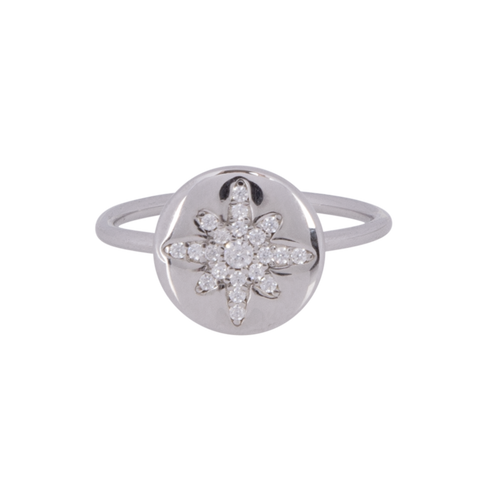 Boh Runga - Starburst Button Ring