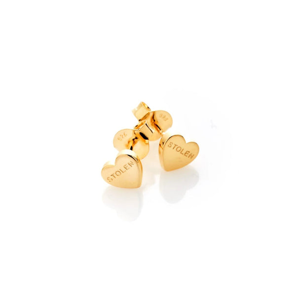 Stolen Girlfriends Club - Heart Earrings - Gold Plated