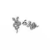 Nick Von K - Double Headed Snake Studs Silver