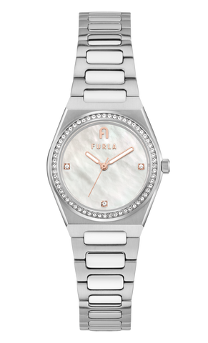 Furla - Tempo Mini Crystal Silver Bracelet Watch