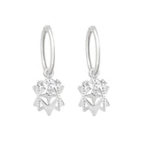 Lindi Kingi - Baroque Star Sleeper Earrings Platinum Plate