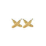 Boh Runga - Feather Kisses Studs 9ct Yellow Gold