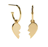 Meadowlark - Broken Heart Signature Hoops Gold Plated