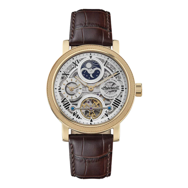 Ingersoll - The Row Automatic Gold & Brown Watch