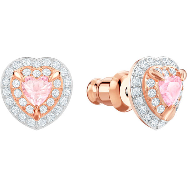 Swarovski Jewellery - One Stud Pierced Earrings, Multi-Coloured, Rose Gold Plating