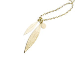 Karen Walker Double Leaf Charm - 9ct Gold