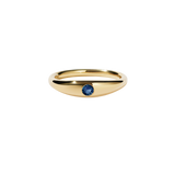 Meadowlark - Mini Claude Ring, 9ct Yellow Gold with Blue Sapphire