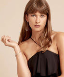 Edge of Ember Aurelie Agate Earrings